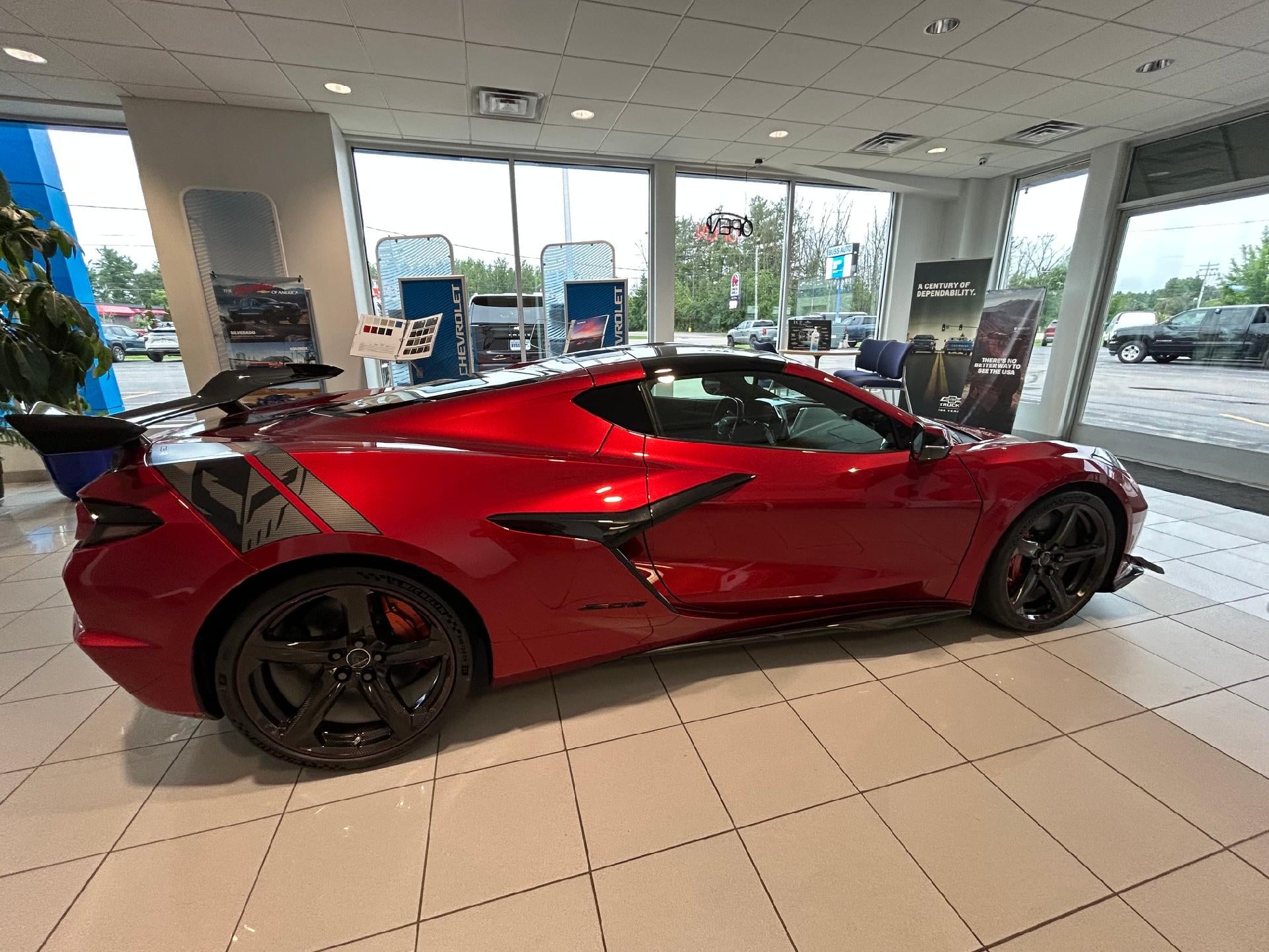 2026 Chevrolet Corvette Z06 3LZ in Red Mist Metallic Tintcoat — front three-quarter view