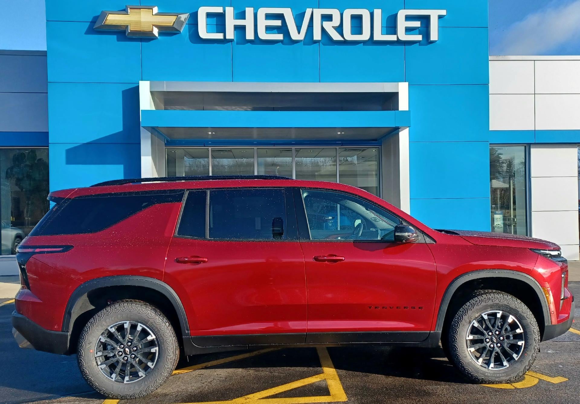 2026 Chevrolet Traverse Z71 in Radiant Red Tintcoat — front three-quarter view