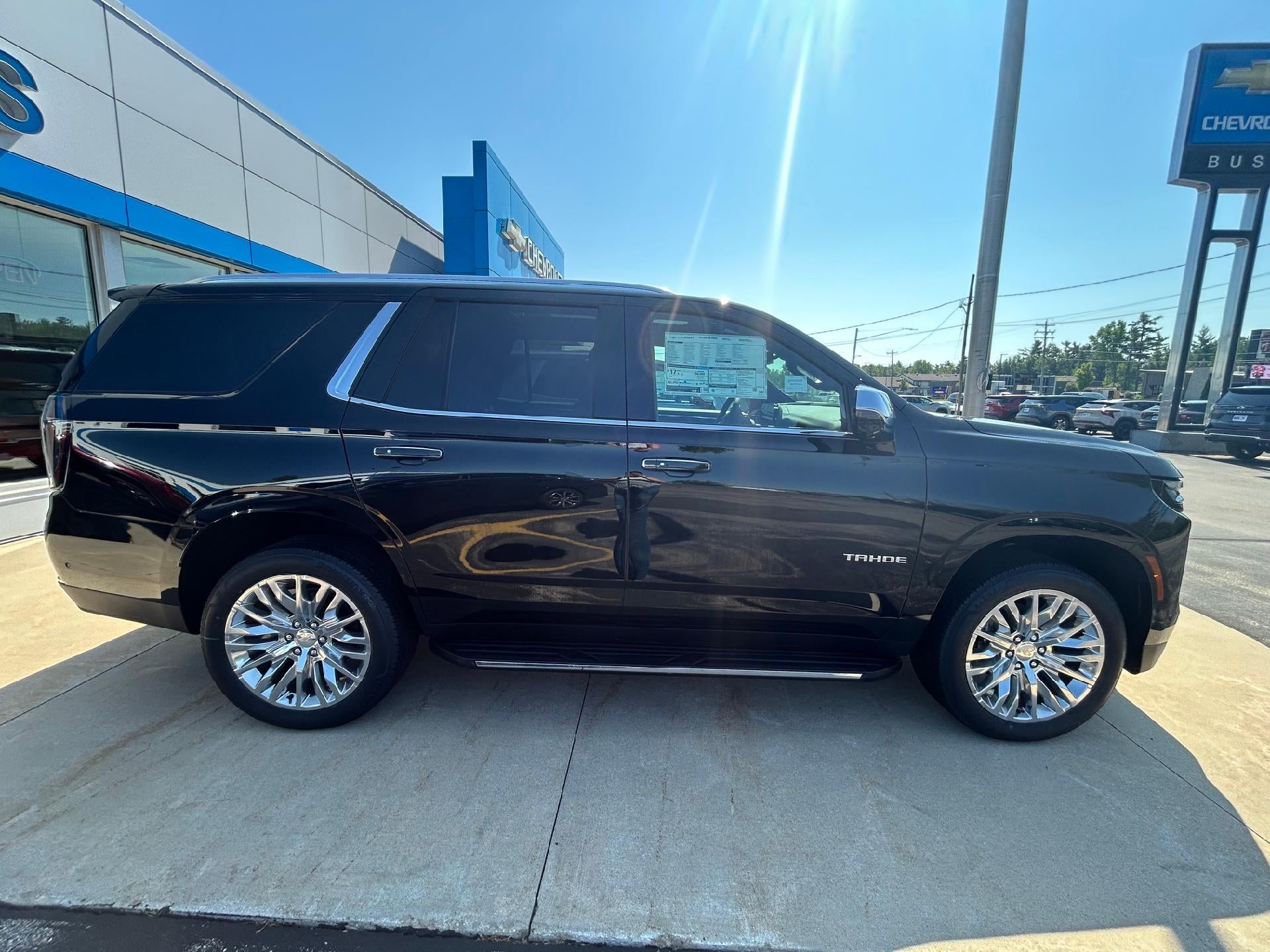 2026 Chevrolet Tahoe Premier in Black — front three-quarter view